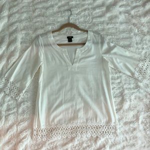 White Ann Taylor Petite Tunic